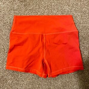 Til You Collapse Scrunch Booty Shorts in Infrared